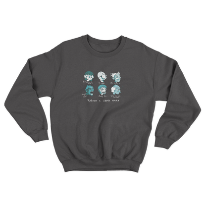 Sweater 'Rotown Concertgangers' • Groen met witte tekst