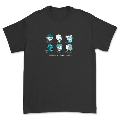 T-shirt 'Rotown Concertgangers' • Groen met witte tekst