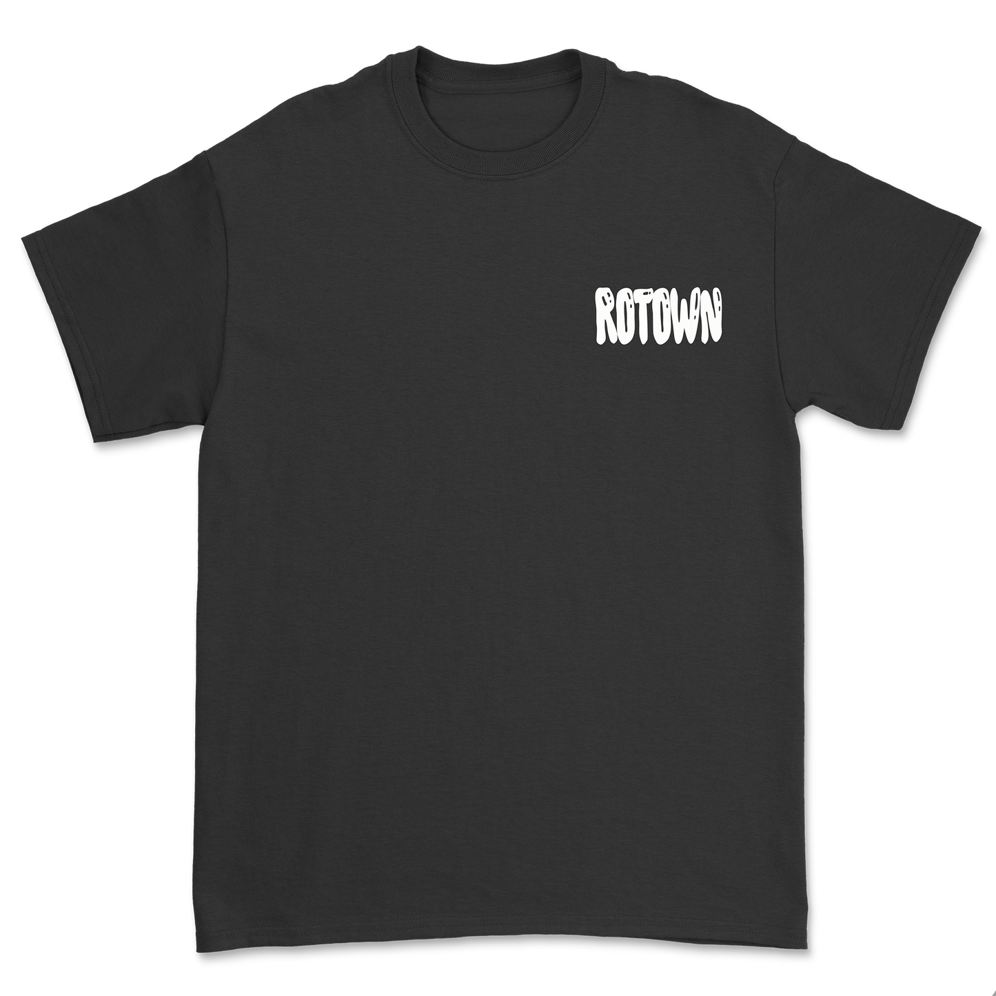 T-shirt 'Rotown Ballonletters' • wit logo borst