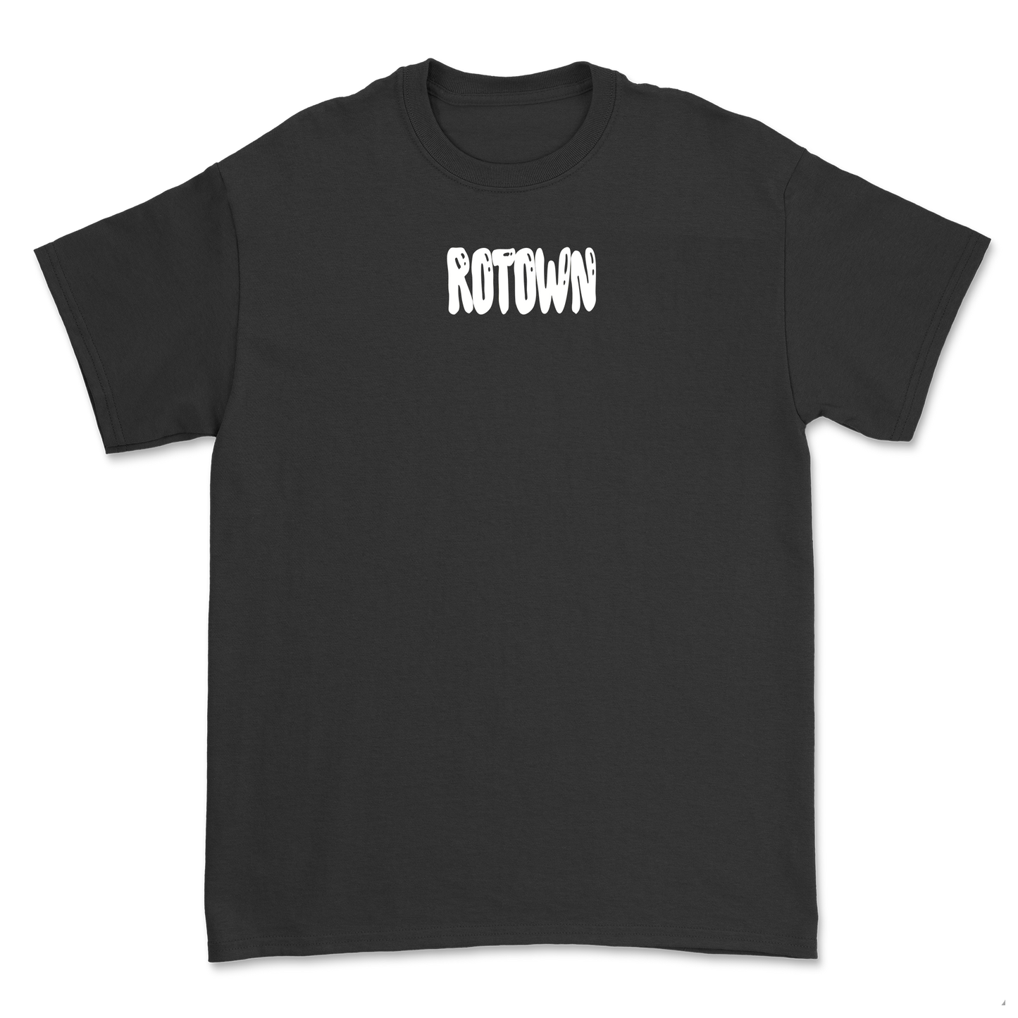 T-shirt 'Rotown Ballonletters' • wit logo midden