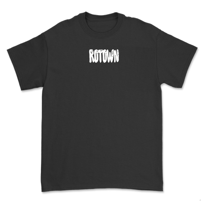 T-shirt 'Rotown Ballonletters' • wit logo midden