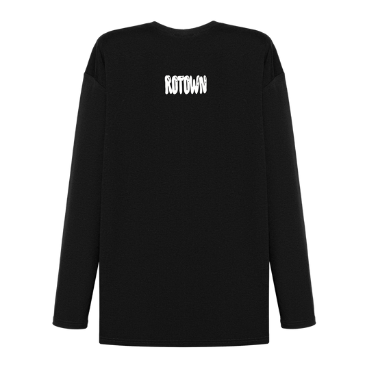 Longsleeve 'Rotown Ballonletters' • wit logo midden